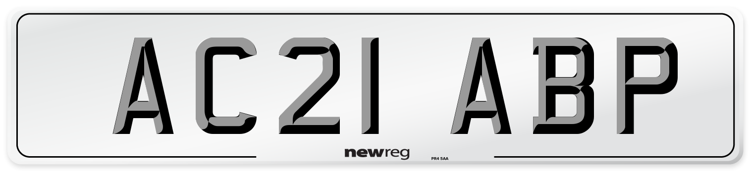 AC21 ABP Number Plate from New Reg